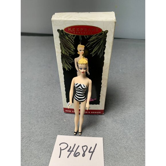 1994 Hallmark Keepsake Barbie Ornament Black & White Swimsuit Handcrafted Collec - Picture 5 of 5